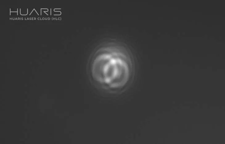 Spherical artifact detected by Huaris Laser Cloud (HLC) - bw